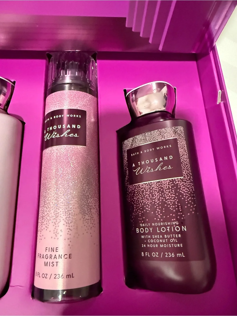 Bath & Body Works  A Thousand Wishes Fragrance Mist, Body Wash and Lotion Set